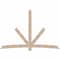 Ekena Millwork Alberta Smooth Timber Gable Bracket, Douglas Fir, 108"W x 72"H x 3 1/2"D x 5 1/2"F, 16/12 Pitch GBW108X72X0406ALB00SDF - alternate 1